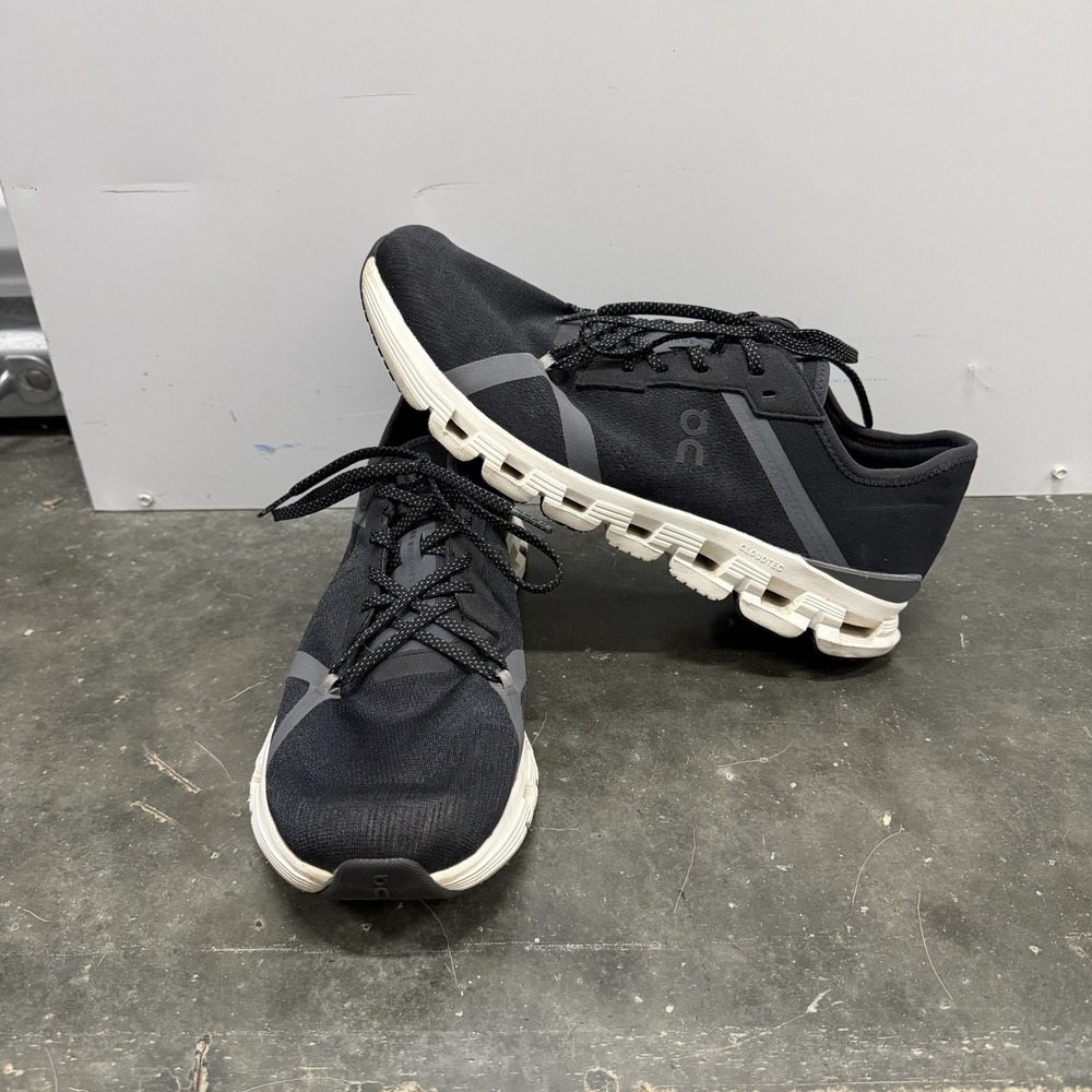On Running Cloud X 4 AD Men's Sneakers in Black / Asphalt - Size 11